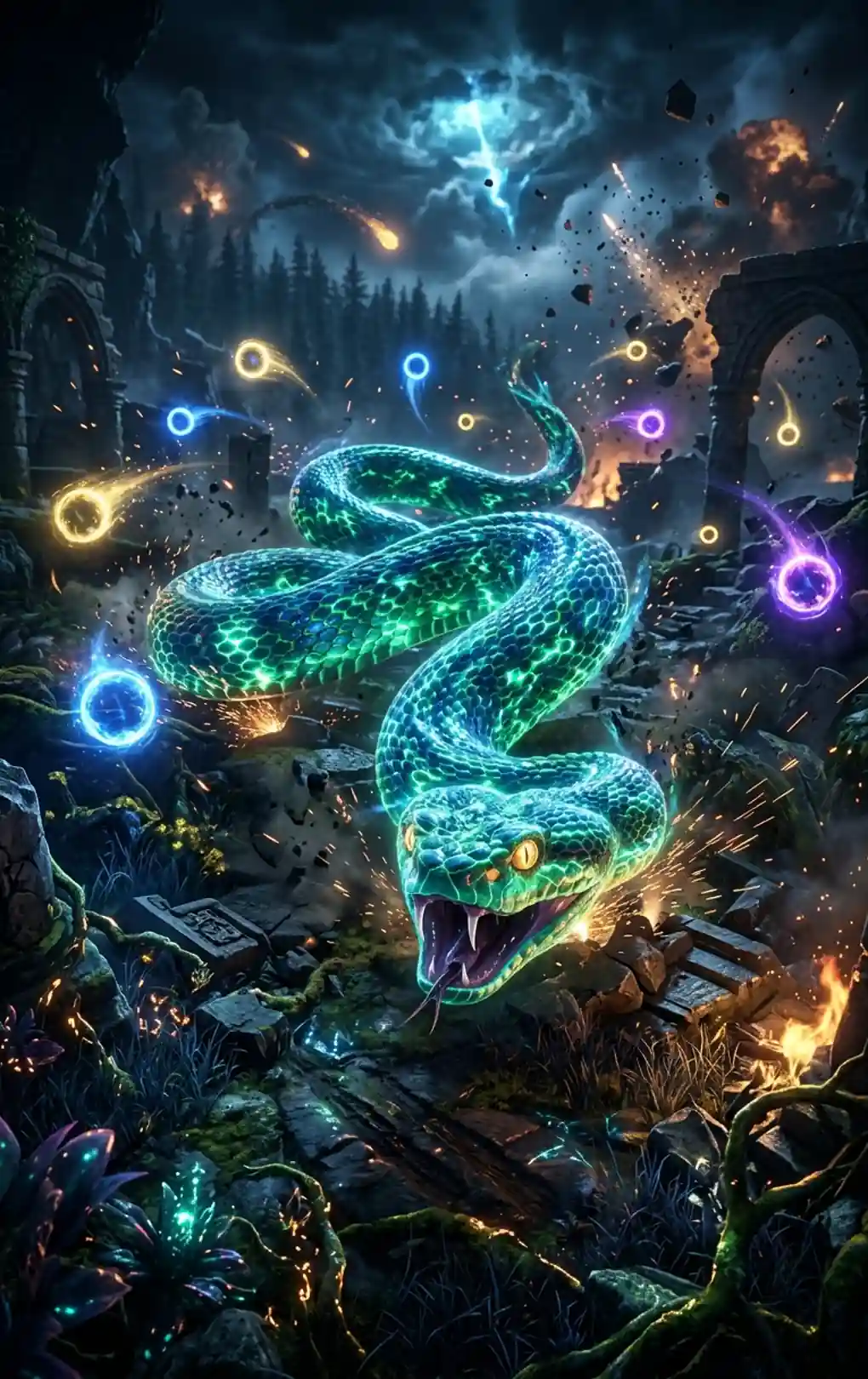 Play Snake Arena 3D